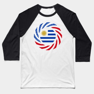 Uruguayan American Multinational Patriot Flag Baseball T-Shirt